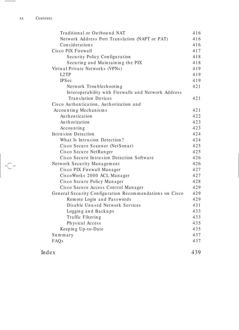 image for page Managing Cisco Network Security