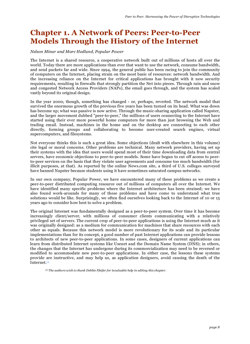 image for page Peer to peer harnessing the power of disruptive technologies