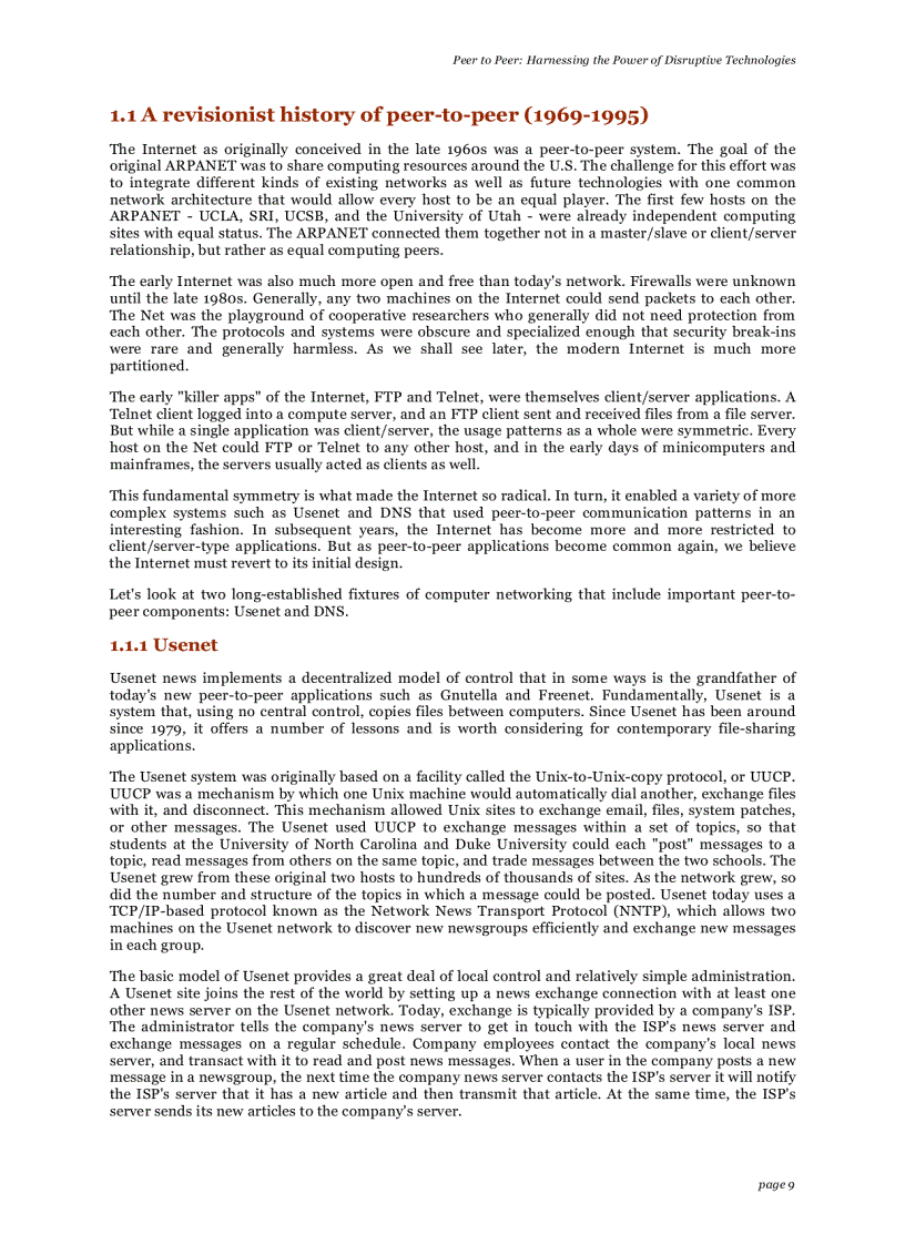 image for page Peer to peer harnessing the power of disruptive technologies