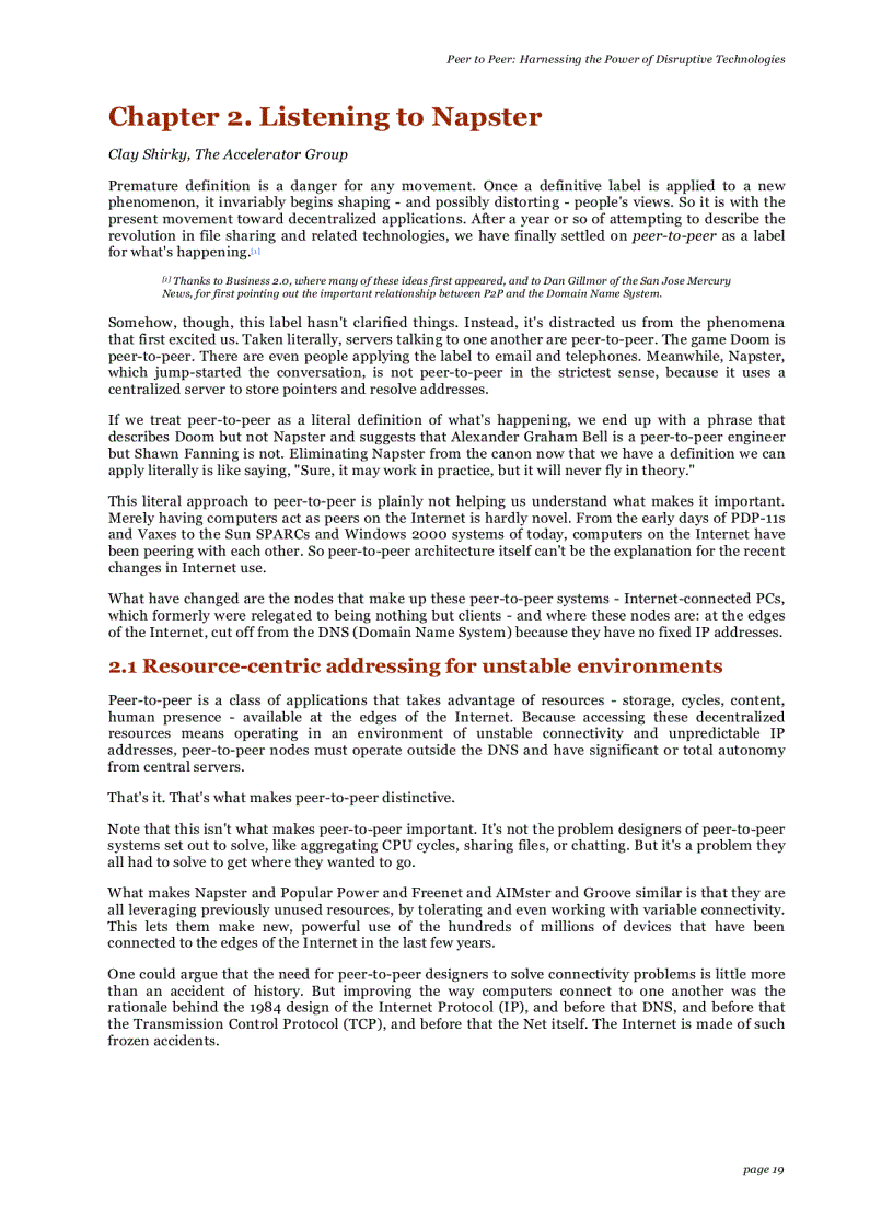 image for page Peer to peer harnessing the power of disruptive technologies