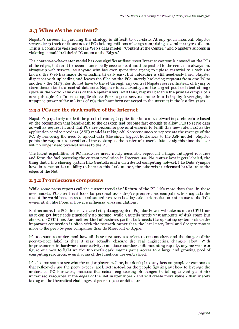 image for page Peer to peer harnessing the power of disruptive technologies