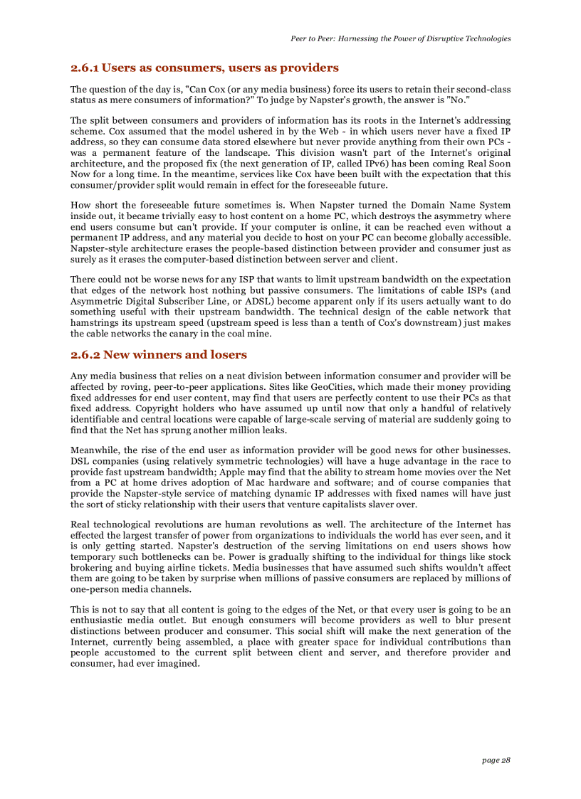 image for page Peer to peer harnessing the power of disruptive technologies