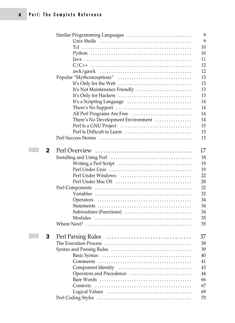 image for page The complete reference perl second edition