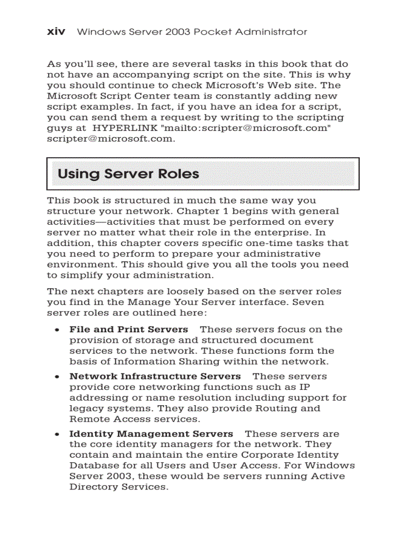 image for page Windows server 2003 pocket administrator