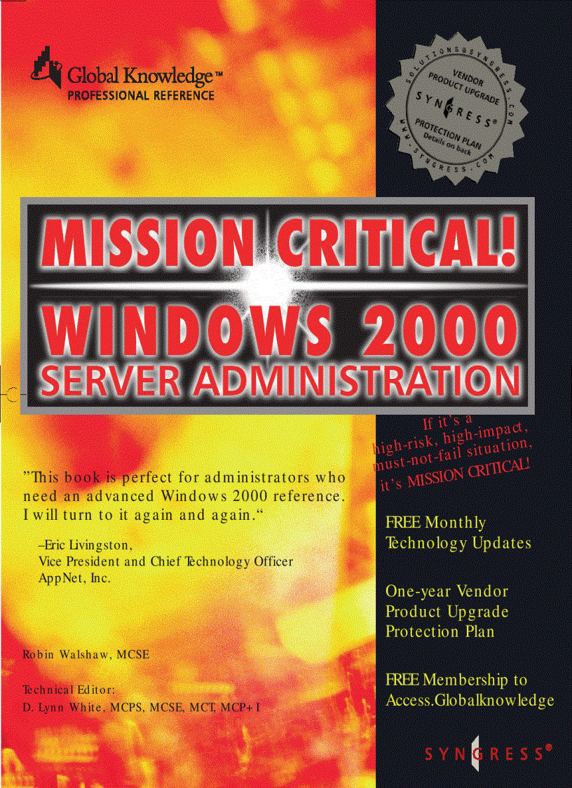image for page Mission Critical Windows 2000 Server Administration