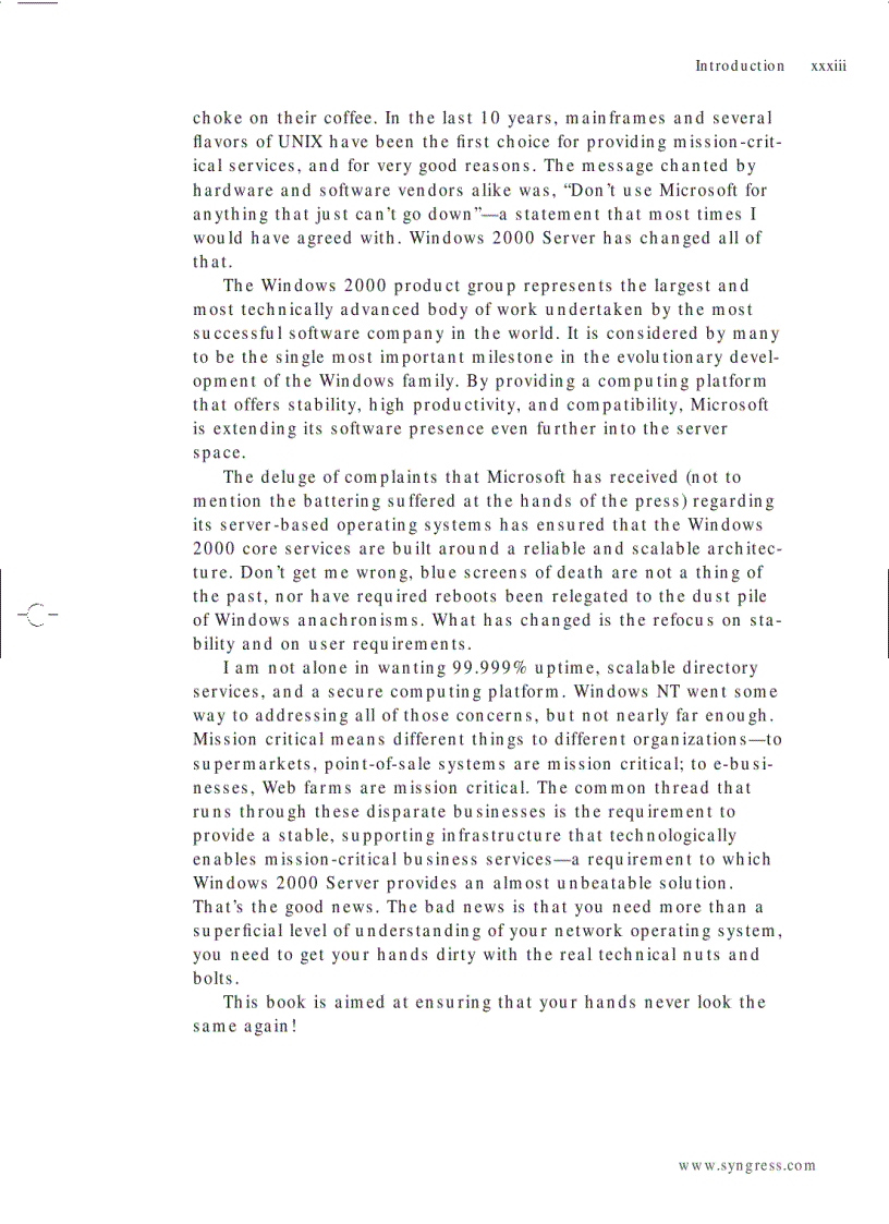 image for page Mission Critical Windows 2000 Server Administration