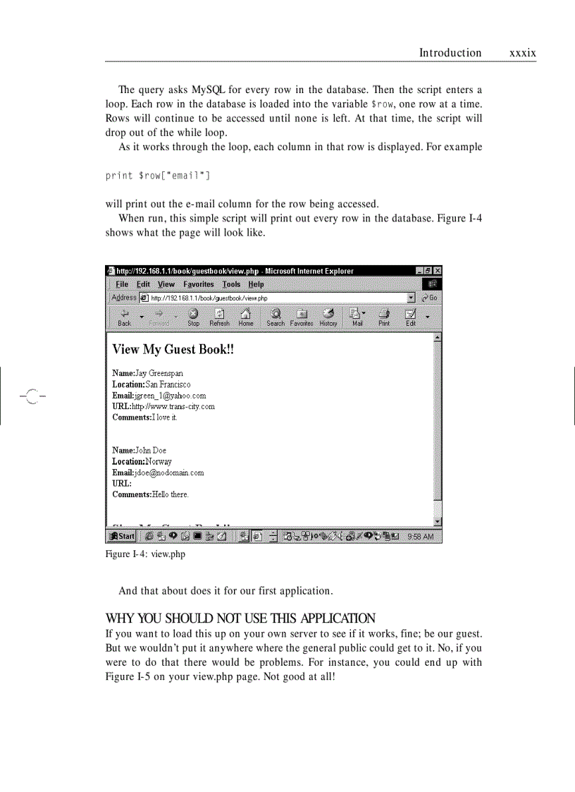 image for page Mysql and php database applications