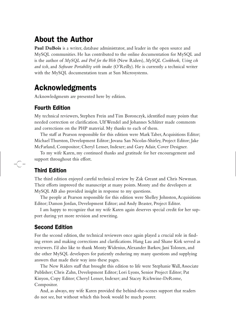 image for page MySQL