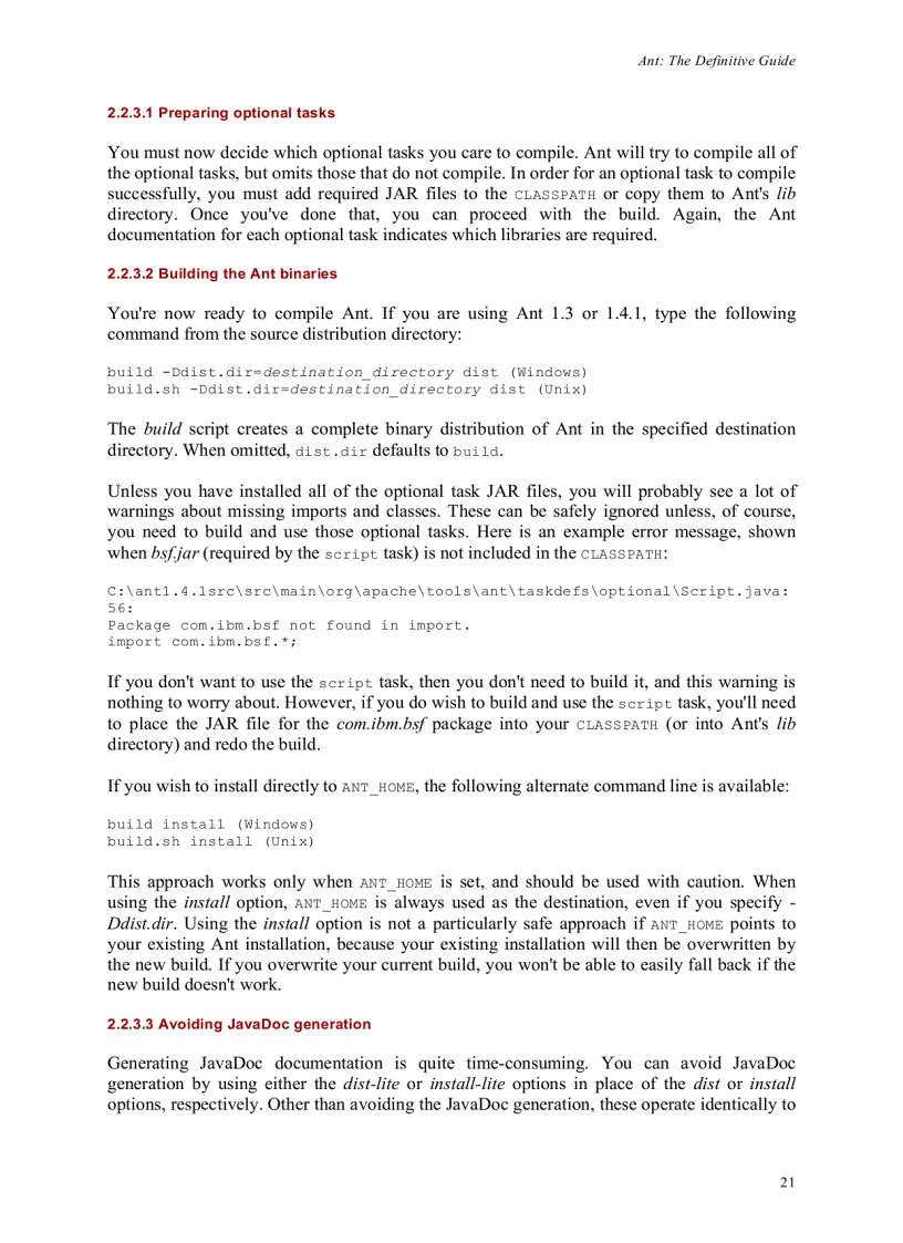 image for page Ant the definitive guide