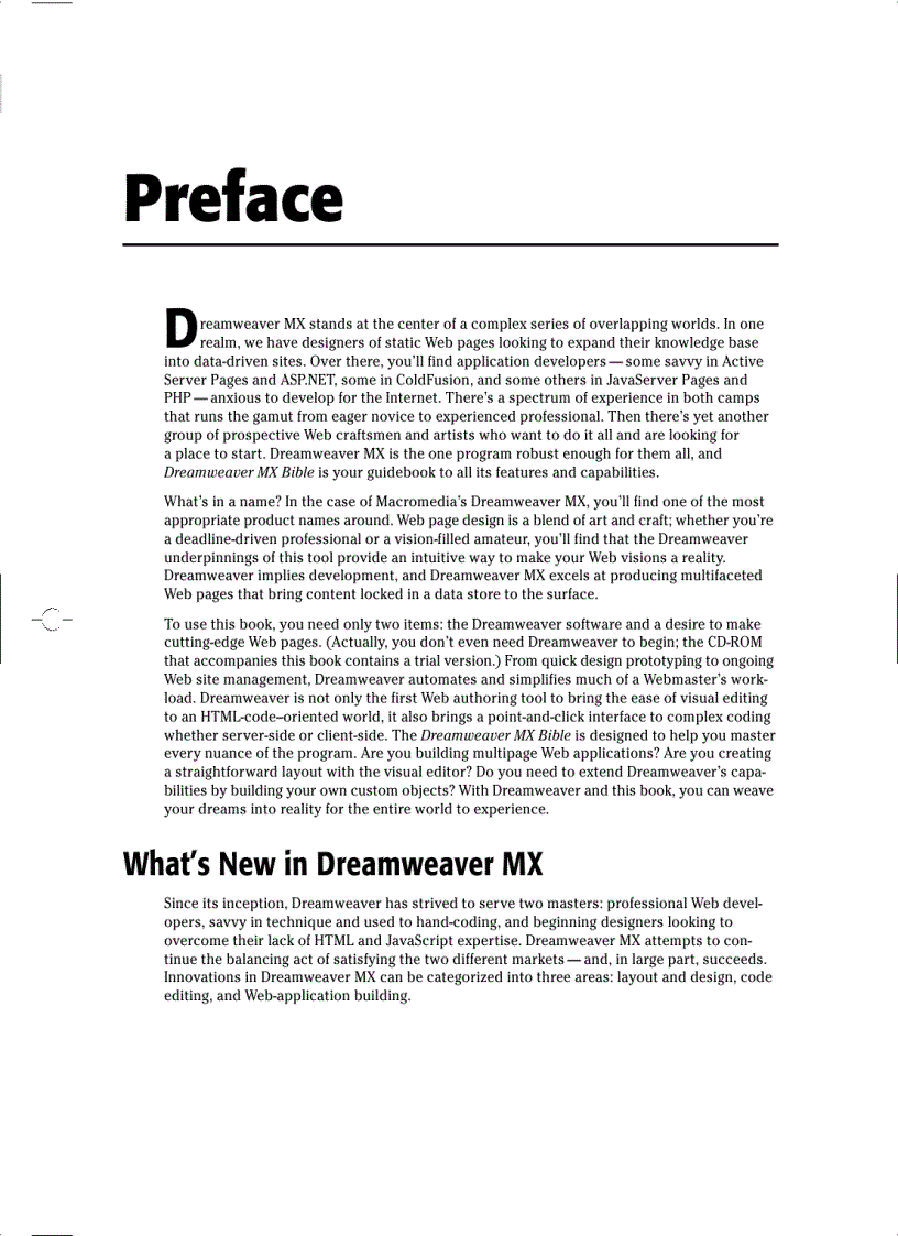 image for page Macromedia Dreamweaver MX Bible