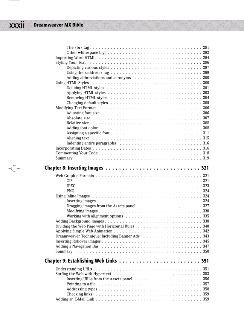 image for page Macromedia Dreamweaver MX Bible