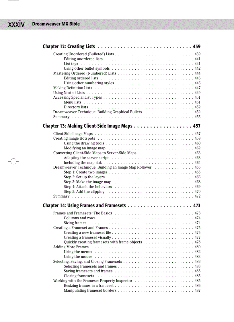 image for page Macromedia Dreamweaver MX Bible