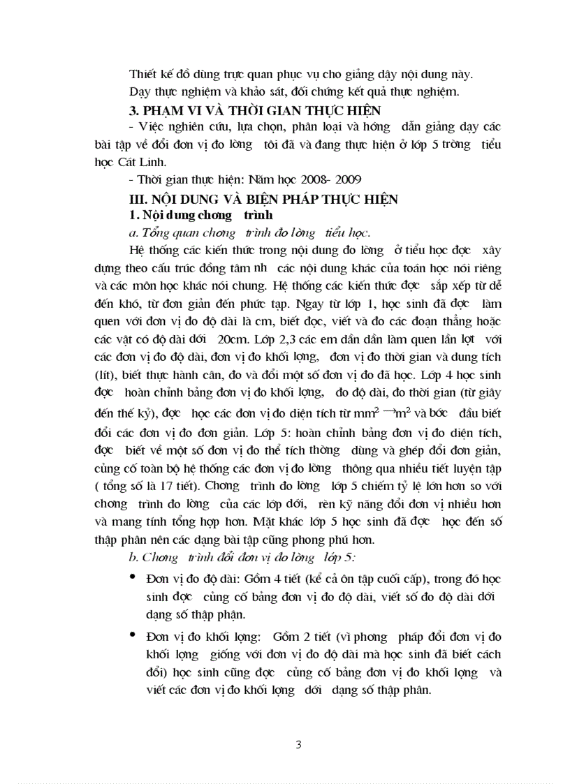 image for page Đề tài Rèn kỹ năng đổi đơn vị đo lường cho học sinh lớp 5