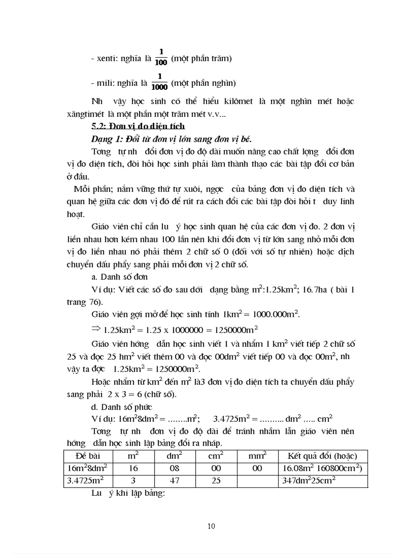 image for page Đề tài Rèn kỹ năng đổi đơn vị đo lường cho học sinh lớp 5