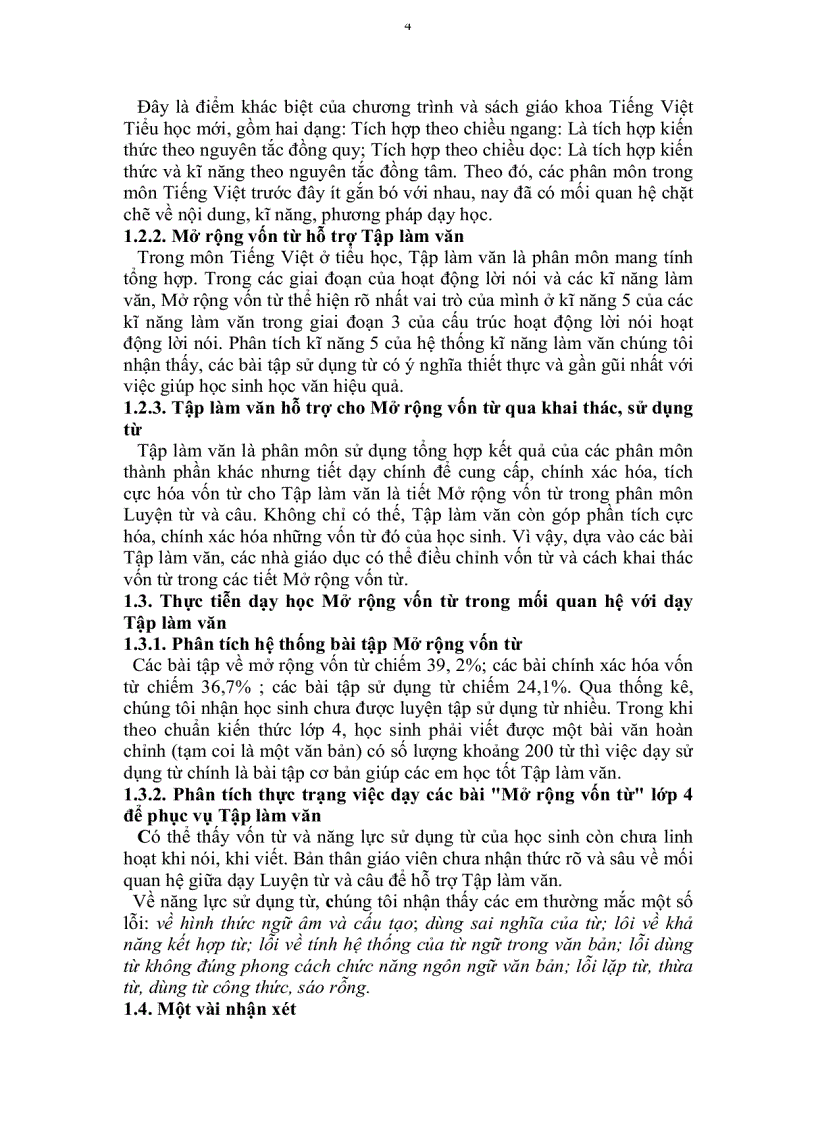 image for page Tiếng việt 4 Dạy mở rộng vốn từ lớp 4 để hỗ trợ tập làm văn