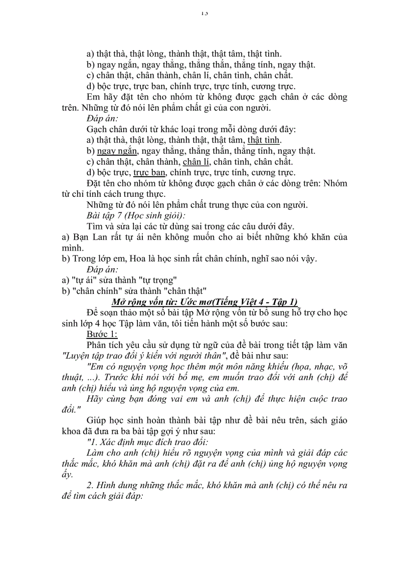 image for page Tiếng việt 4 Dạy mở rộng vốn từ lớp 4 để hỗ trợ tập làm văn