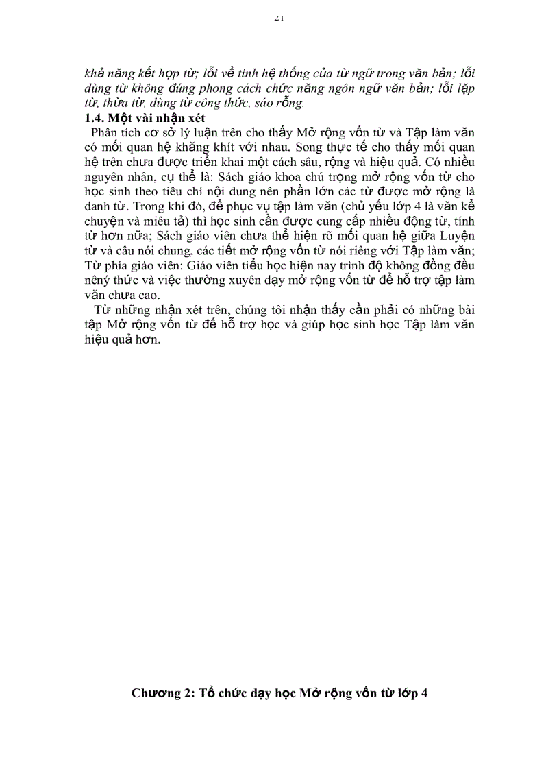 image for page Tiếng việt 4 Dạy mở rộng vốn từ lớp 4 để hỗ trợ tập làm văn