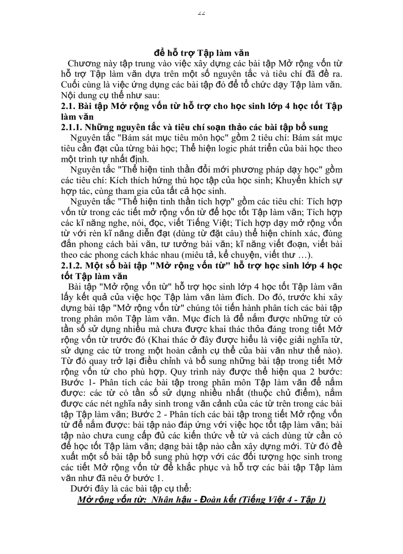 image for page Tiếng việt 4 Dạy mở rộng vốn từ lớp 4 để hỗ trợ tập làm văn