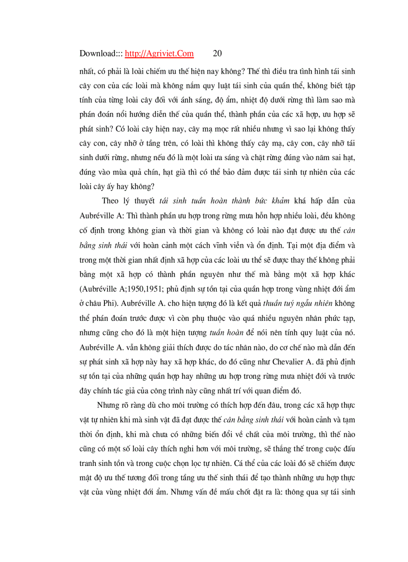 image for page Đặc điểm tái sinh dưới tán rừng trồng