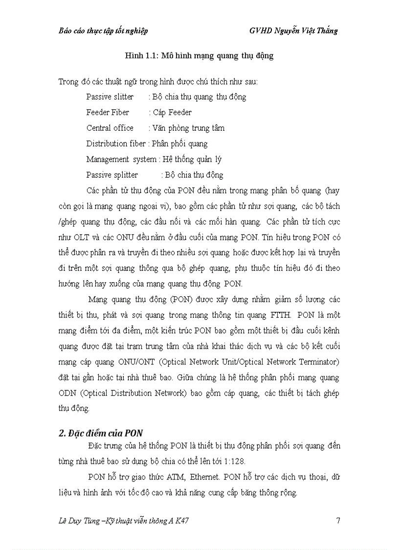 image for page Tổng quan về hệ thống GPON trong công nghệ PON