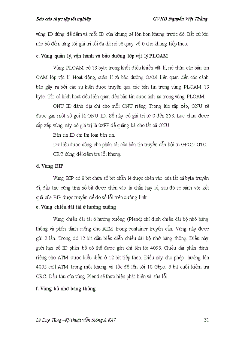 image for page Tổng quan về hệ thống GPON trong công nghệ PON