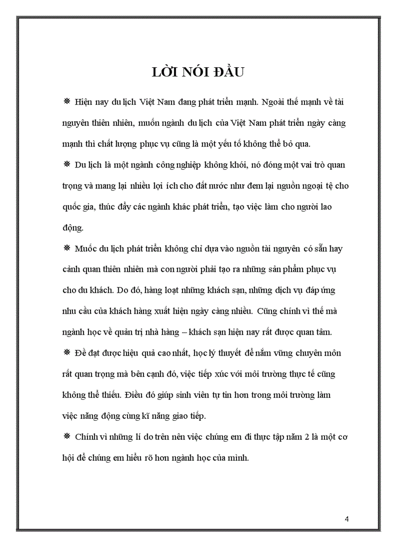 image for page Thực tập tại Khách sạn Kỳ Hòa