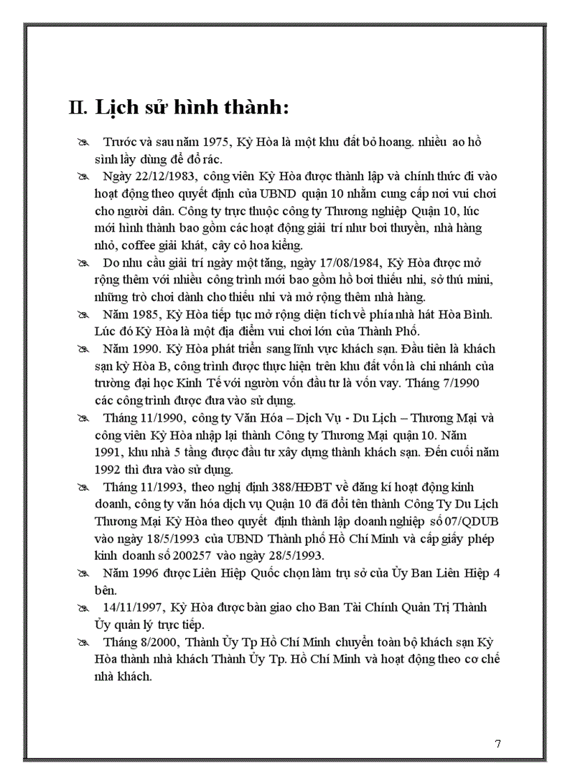 image for page Thực tập tại Khách sạn Kỳ Hòa