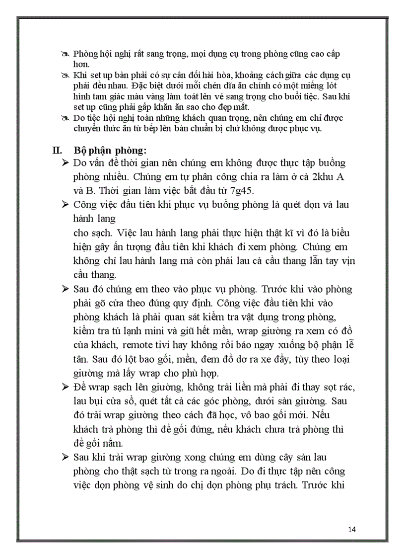 image for page Thực tập tại Khách sạn Kỳ Hòa