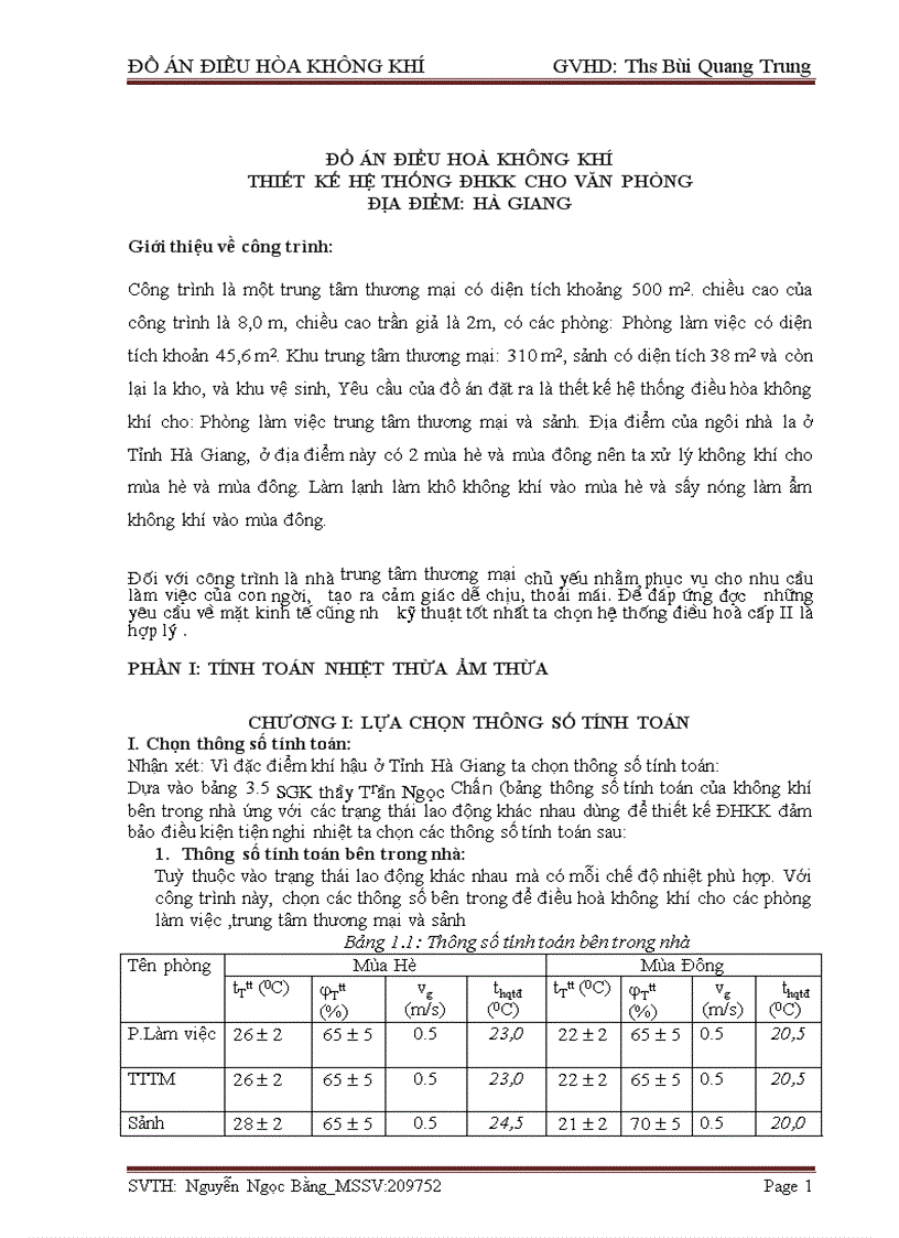 image for page Thiết kế hệ thống điều hòa không khí cho văn phòng tại tỉnh hà giang thuyết minh