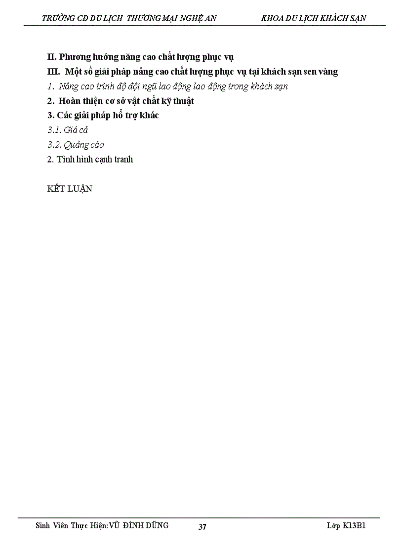 image for page Giải pháp nhằm nâng cao chất lượng phục vụ tại khách sạn sen vàng