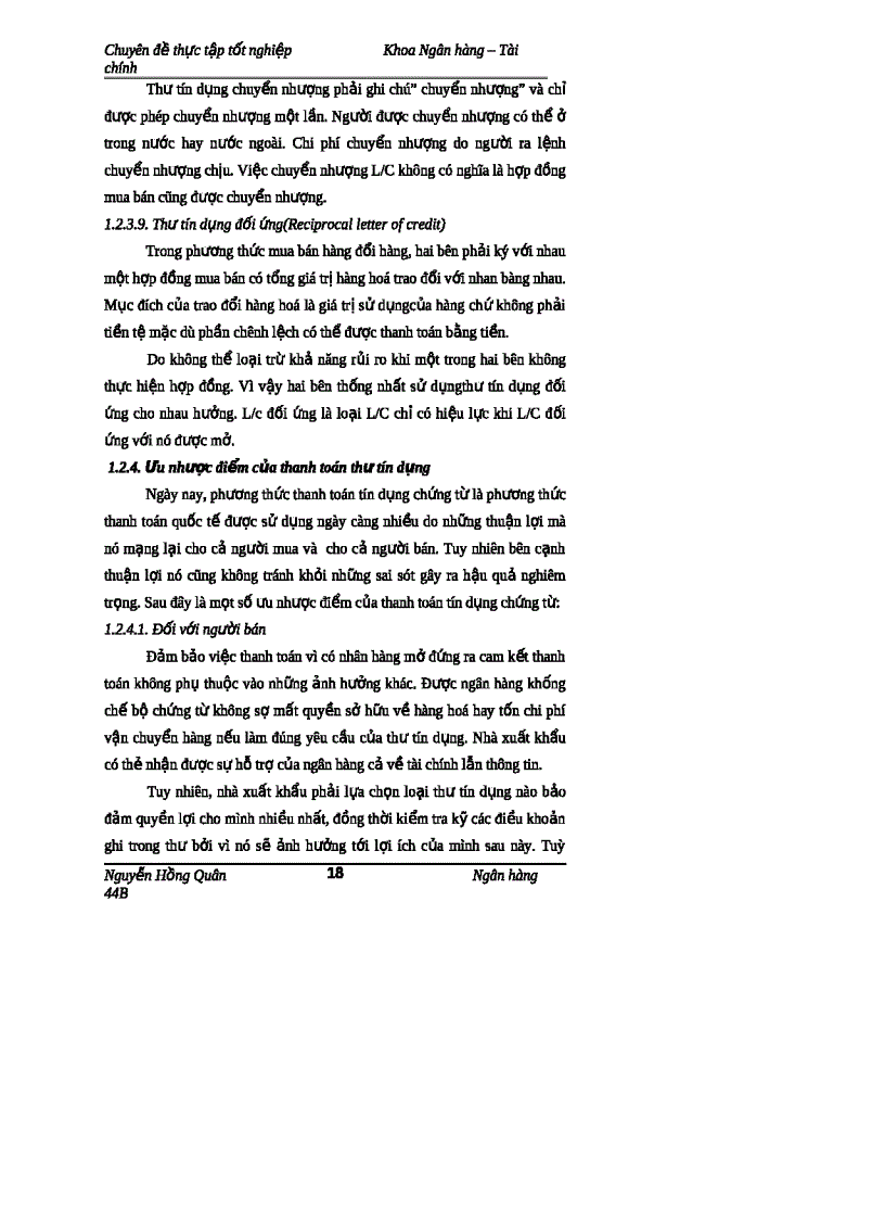 image for page Hạn chế rủi ro thanh toán quốc tế theo phương thức tín dụng chứng từ tại chi nhánh ngân hàng công thương Hoàn Kiếm