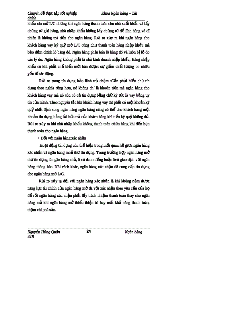 image for page Hạn chế rủi ro thanh toán quốc tế theo phương thức tín dụng chứng từ tại chi nhánh ngân hàng công thương Hoàn Kiếm
