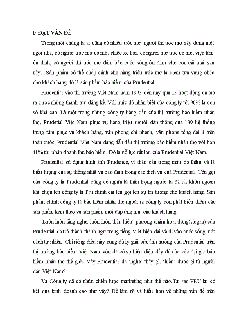 image for page Tìm hiểu một số chính sách Mareting của công ty TNHH Prudential Việt Nam