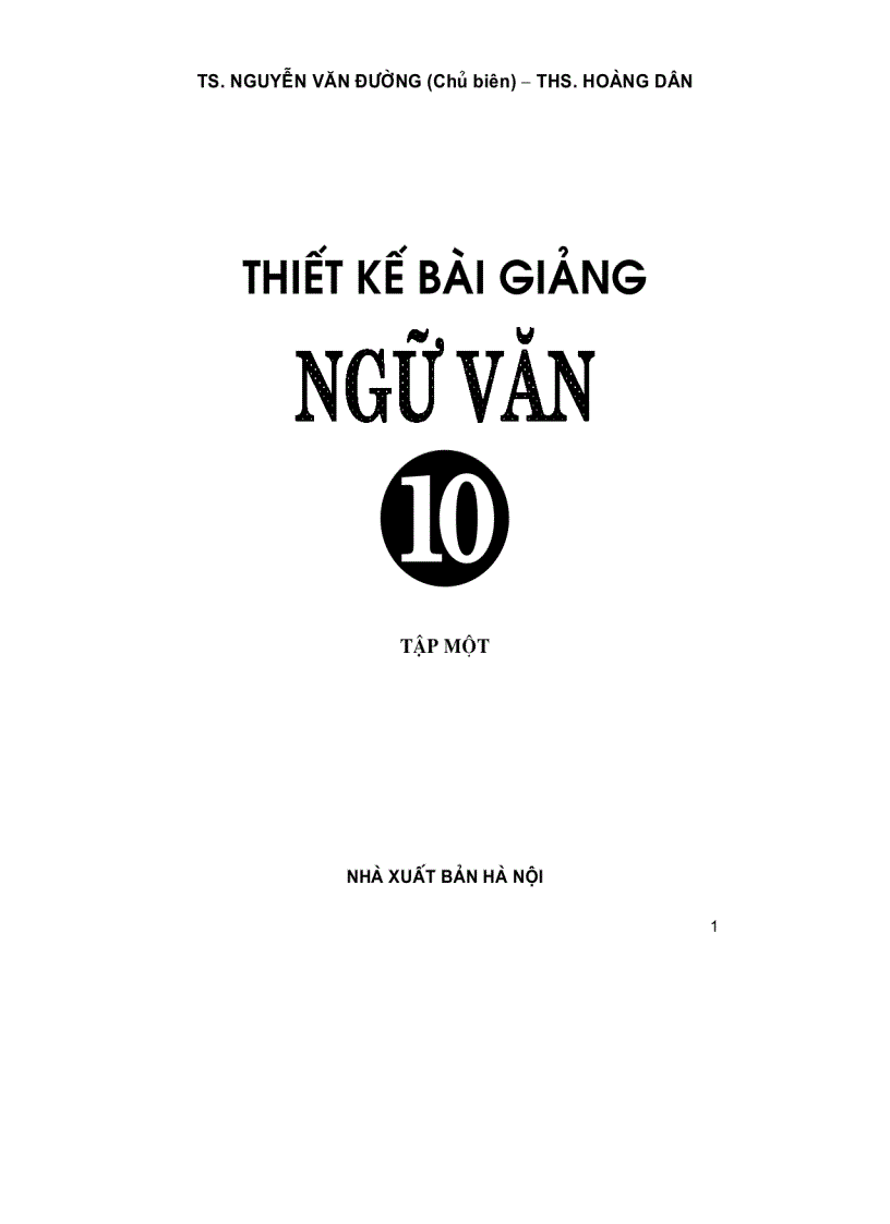 image for page Thiết kế bài giảng ngữ văn 10 p1
