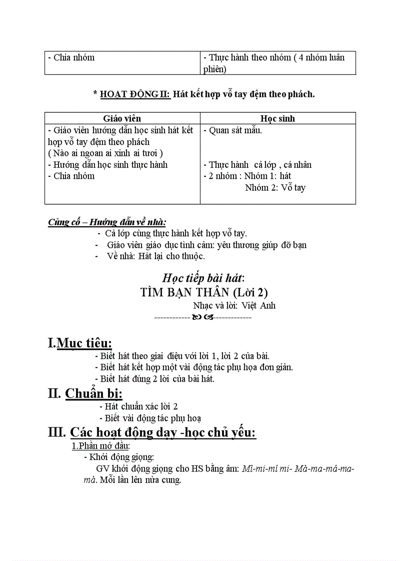 image for page Học bài hát Tìm bạn thân