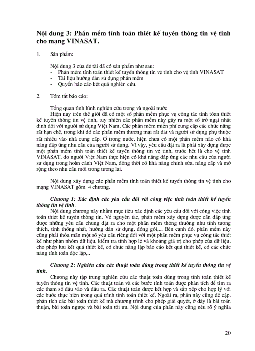 image for page Nghiên cứu cấu trúc hệ thống viễn thông mặt đất để sử dụng hiệu quả vệ tinh vinasat 1