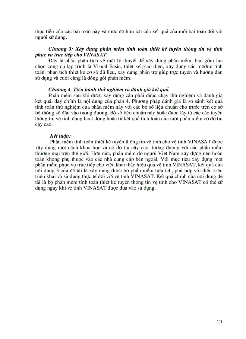 image for page Nghiên cứu cấu trúc hệ thống viễn thông mặt đất để sử dụng hiệu quả vệ tinh vinasat 1