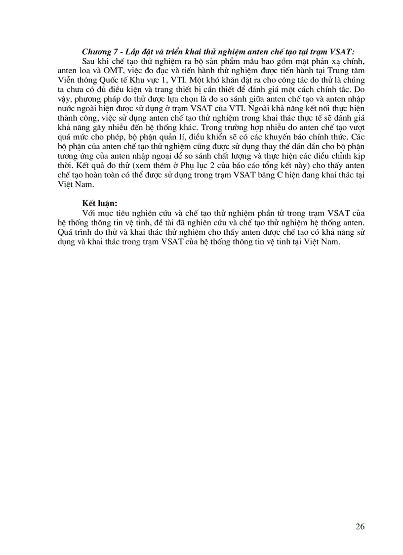 image for page Nghiên cứu cấu trúc hệ thống viễn thông mặt đất để sử dụng hiệu quả vệ tinh vinasat 1