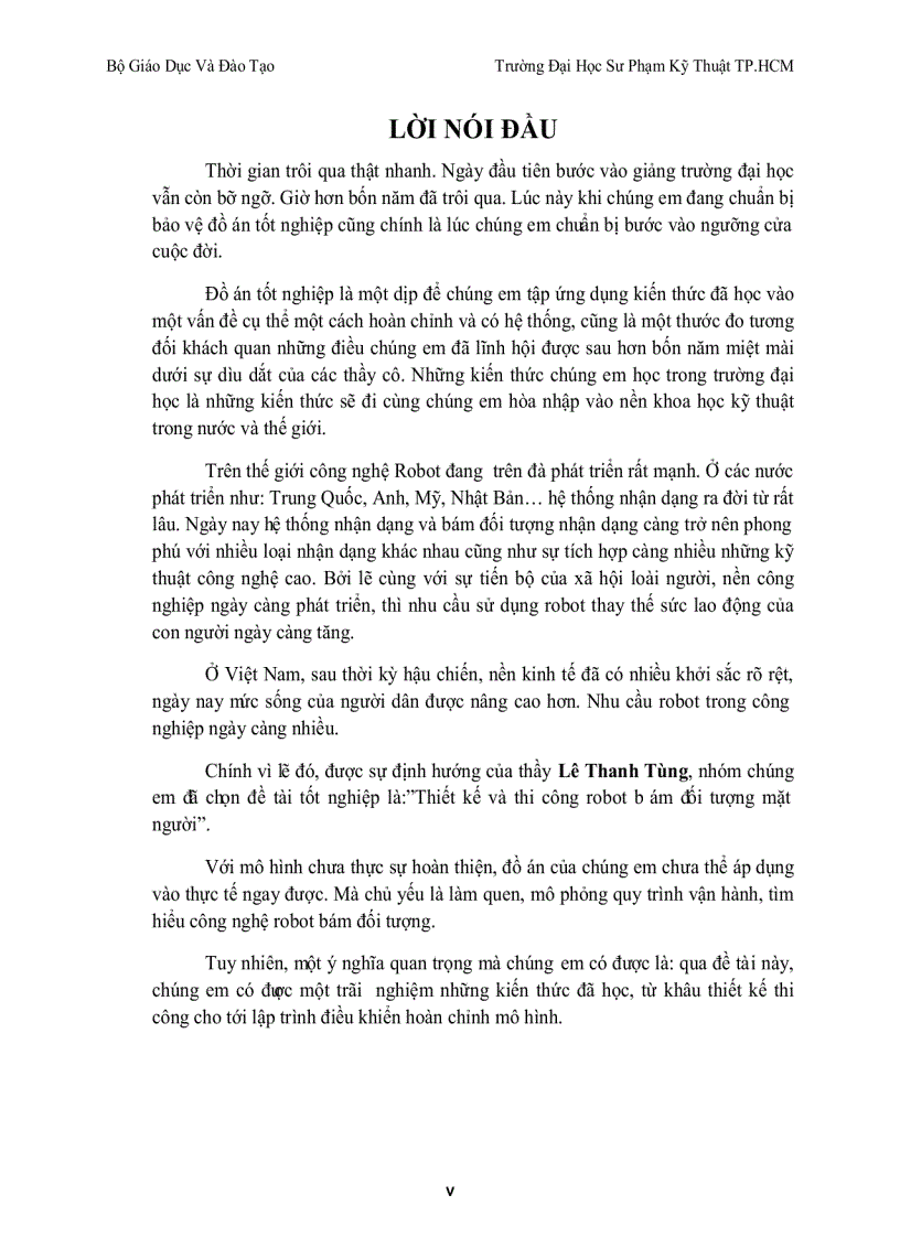 image for page Lập Trình Thiết Kế Robot Nhận Diện Mặt Người Và Bám Đối Tượng