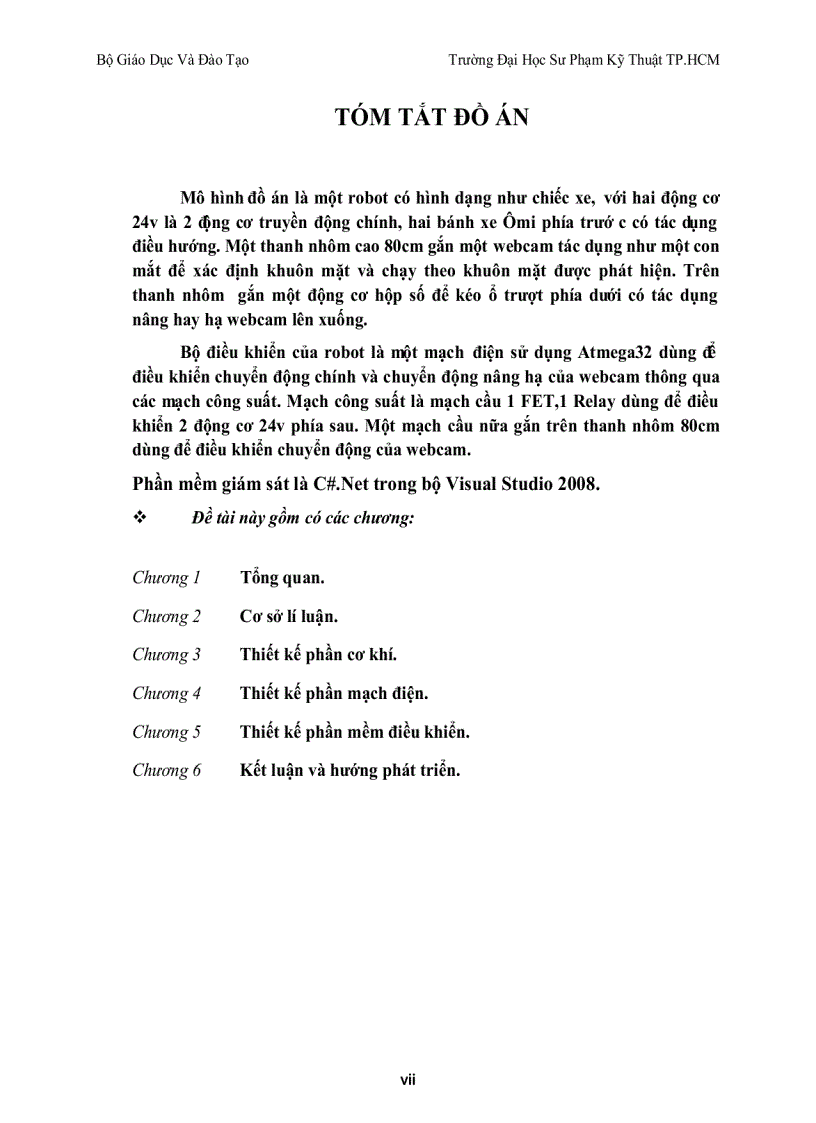 image for page Lập Trình Thiết Kế Robot Nhận Diện Mặt Người Và Bám Đối Tượng