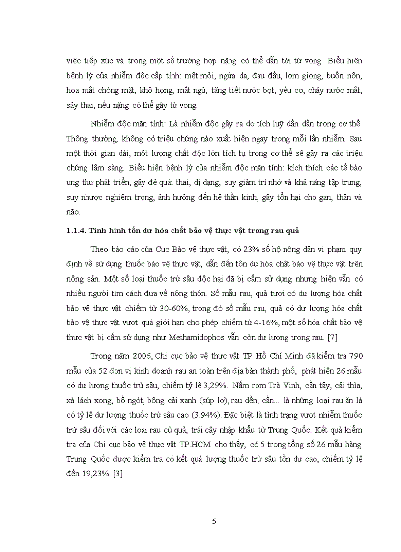 image for page Xác định hóa chất bảo vệ thực vật carbamat trong một số loại rau quả bằng phương pháp sắc ký lỏng khối phổ LC MS