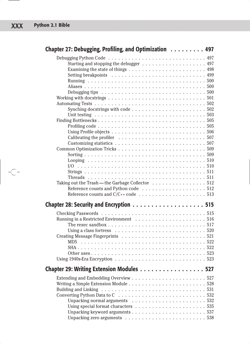 image for page Python 2 1 bible