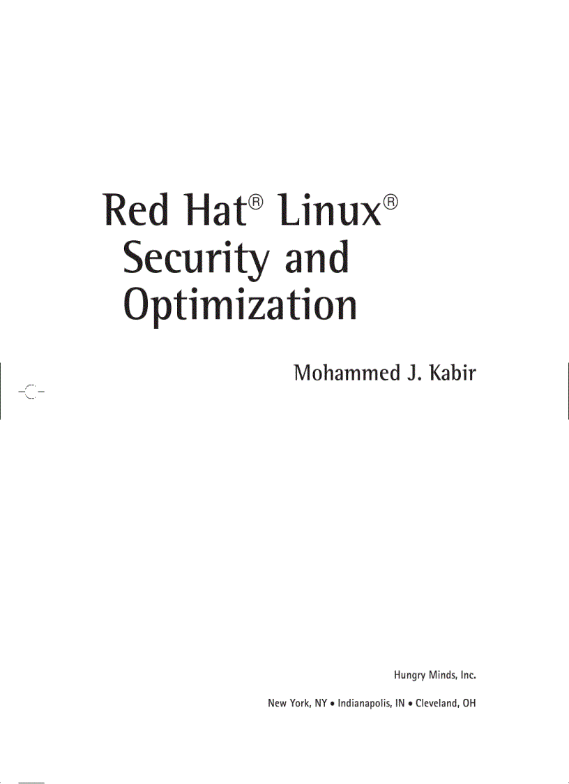 Red Hat Linux Security and Optimization