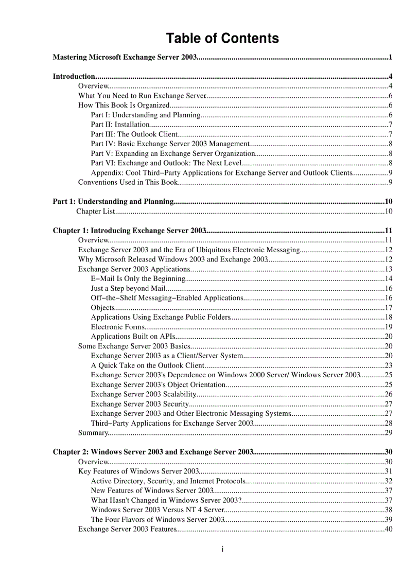 Microsoft exchange server 2003