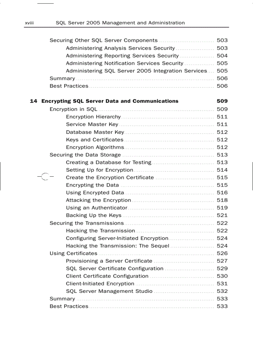 image for page Sql server 2005 Management and administration