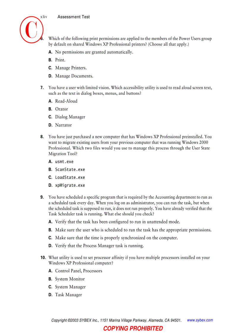 image for page Windows xp professional study guide