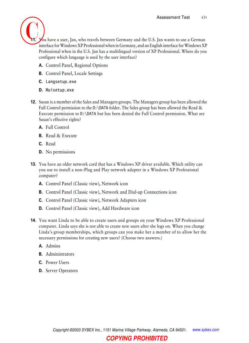 image for page Windows xp professional study guide