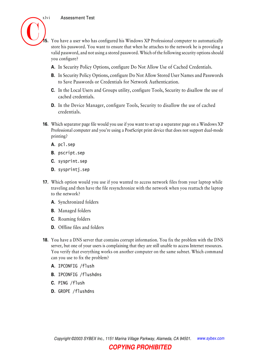 image for page Windows xp professional study guide