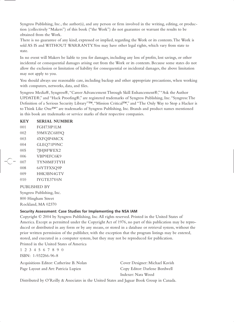 image for page Security assessment case studies for implementing the nsa iam