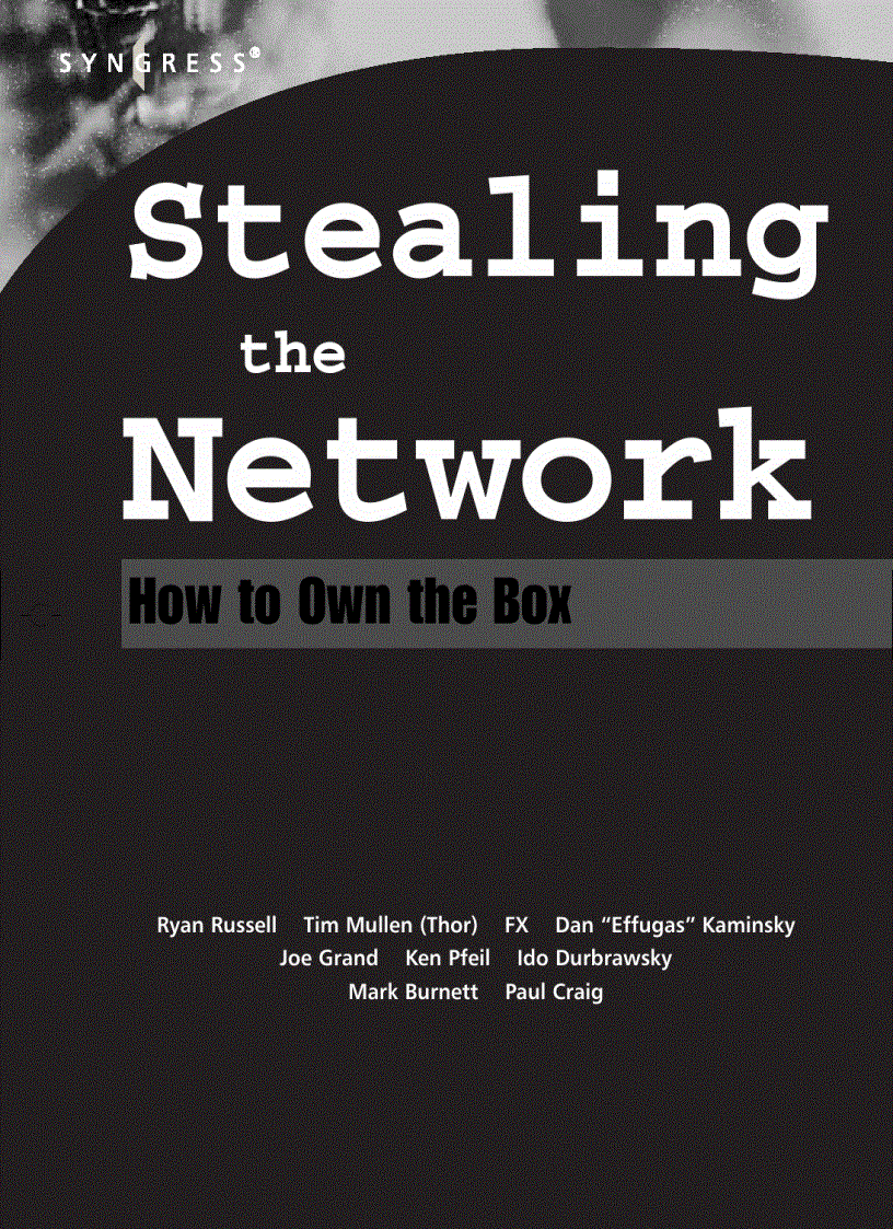 image for page Stealing the network how to own the box